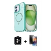 MARSİLYAN™- iPhone 11 Kılıf Kıvılcım Form Prime - Siyah 3D Antistatik Mat Seramik Nano Ekran Koruyucu + PVD Metal Kamera Lens - TU