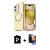 MARSİLYAN™- iPhone 11 Kılıf Kıvılcım Form Prime - Siyah 3D Antistatik Mat Seramik Nano Ekran Koruyucu + PVD Metal Kamera Lens - TU