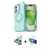 MARSİLYAN™- iPhone 11 Kılıf Kıvılcım Form Prime - Siyah 3D Antistatik Seramik Nano Ekran Koruyucu + Raze Metal Kamera Lens - KI
