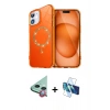 MARSİLYAN™- iPhone 11 Kılıf Kıvılcım Form Prime - Siyah 3D Antistatik Seramik Nano Ekran Koruyucu + Raze Metal Kamera Lens - KI