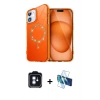MARSİLYAN™- iPhone 11 Kılıf Kıvılcım Form Prime - Siyah 3D Antistatik Seramik Nano Ekran Koruyucu + Mavi PVD Metal Kamera Lens
