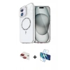 MARSİLYAN™- iPhone 11 Kılıf Kıvılcım Form Prime - Siyah 3D Antistatik Seramik Nano Ekran Koruyucu + Pers Alüminyum Kamera Lens - KI
