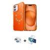 MARSİLYAN™- iPhone 11 Kılıf Kıvılcım Form Prime - Siyah 3D Antistatik Seramik Nano Ekran Koruyucu + Pers Alüminyum Kamera Lens - GI