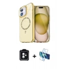 MARSİLYAN™- iPhone 11 Kılıf Kıvılcım Form Prime - Siyah 3D Antistatik Seramik Nano Ekran Koruyucu + PVD Metal Kamera Lens - YL