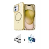 MARSİLYAN™- iPhone 11 Kılıf Kıvılcım Form Prime - Siyah 3D Antistatik Seramik Nano Ekran Koruyucu + Raze Metal Kamera Lens - GS