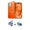 MARSİLYAN™- iPhone 11 Kılıf Kıvılcım Form Prime - Siyah 3D Antistatik Seramik Nano Ekran Koruyucu + Raze Metal Kamera Lens - MR