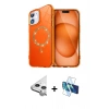 MARSİLYAN™- iPhone 11 Kılıf Kıvılcım Form Prime - Siyah 3D Antistatik Seramik Nano Ekran Koruyucu + Raze Metal Kamera Lens - GS