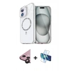 MARSİLYAN™- iPhone 11 Kılıf Kıvılcım Form Prime - Siyah 3D Antistatik Seramik Nano Ekran Koruyucu + Raze Metal Kamera Lens - SH