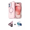 MARSİLYAN™- iPhone 11 Kılıf Kıvılcım Form Prime - Siyah 3D Antistatik Seramik Nano Ekran Koruyucu + Raze Metal Kamera Lens - SH