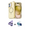 MARSİLYAN™- iPhone 11 Kılıf Kıvılcım Form Prime - Siyah 3D Antistatik Seramik Nano Ekran Koruyucu + Raze Metal Kamera Lens - MR