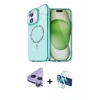MARSİLYAN™- iPhone 11 Kılıf Kıvılcım Form Prime - Siyah 3D Antistatik Seramik Nano Ekran Koruyucu + Raze Metal Kamera Lens - MR