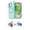 MARSİLYAN™- iPhone 11 Kılıf Kıvılcım Form Prime - Siyah 3D Antistatik Seramik Nano Ekran Koruyucu + Raze Metal Kamera Lens - SH