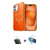 MARSİLYAN™- iPhone 11 Kılıf Kıvılcım Form Prime - Siyah 3D Antistatik Seramik Nano Ekran Koruyucu + Şeffaf Kamera Lens Koruma Cam
