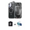 MARSİLYAN™- iPhone 11 Kılıf Kıvılcım Form Prime - Siyah 3D Antistatik Seramik Nano Ekran Koruyucu + PVD Metal Kamera Lens - TU