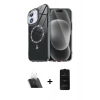MARSİLYAN™- iPhone 11 Kılıf Kıvılcım Form Prime - Siyah 6D Antistatik Mat Seramik Hayalet Nano Ekran Koruyucu + Kamera Lens Koruma Cam - SF
