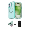 MARSİLYAN™- iPhone 11 Kılıf Kıvılcım Form Prime - Siyah 6D Antistatik Mat Seramik Hayalet Nano Ekran Koruyucu + Kırmızı Raze Metal Kamera Lens