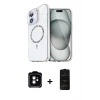 MARSİLYAN™- iPhone 11 Kılıf Kıvılcım Form Prime - Siyah 6D Antistatik Mat Seramik Hayalet Nano Ekran Koruyucu + Turuncu PVD Metal Kamera Lens