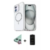 MARSİLYAN™- iPhone 11 Kılıf Kıvılcım Form Prime - Siyah 6D Antistatik Mat Seramik Hayalet Nano Ekran Koruyucu + Kırmızı Raze Metal Kamera Lens