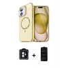 MARSİLYAN™- iPhone 11 Kılıf Kıvılcım Form Prime - Siyah 6D Antistatik Mat Seramik Hayalet Nano Ekran Koruyucu + PVD Metal Kamera Lens - MI