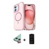 MARSİLYAN™- iPhone 11 Kılıf Kıvılcım Form Prime - Siyah 6D Antistatik Mat Seramik Hayalet Nano Ekran Koruyucu + Kırmızı Raze Metal Kamera Lens