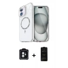 MARSİLYAN™- iPhone 11 Kılıf Kıvılcım Form Prime - Siyah 6D Antistatik Mat Seramik Hayalet Nano Ekran Koruyucu + PVD Metal Kamera Lens - YL