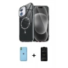MARSİLYAN™- iPhone 11 Kılıf Kıvılcım Form Prime - Siyah 6D Antistatik Mat Seramik Hayalet Nano Ekran Koruyucu + Neon Fosforlu Kamera Lens - YL