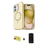 MARSİLYAN™- iPhone 11 Kılıf Kıvılcım Form Prime - Siyah 6D Antistatik Mat Seramik Hayalet Nano Ekran Koruyucu + Rainbow Kamera Lens Koruma Cam - KI