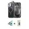 MARSİLYAN™- iPhone 11 Kılıf Kıvılcım Form Prime - Siyah 6D Mat Seramik Hayalet Nano Ekran Koruyucu + Raze Metal Kamera Lens - MI
