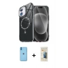MARSİLYAN™- iPhone 11 Kılıf Kıvılcım Form Prime - Siyah 6D Mat Seramik Hayalet Nano Ekran Koruyucu + Neon Fosforlu Kamera Lens - MI