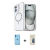 MARSİLYAN™- iPhone 11 Kılıf Kıvılcım Form Prime - Siyah 6D Mat Seramik Hayalet Nano Ekran Koruyucu + Neon Fosforlu Kamera Lens - MI
