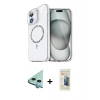 MARSİLYAN™- iPhone 11 Kılıf Kıvılcım Form Prime - Siyah 6D Mat Seramik Hayalet Nano Ekran Koruyucu + Raze Metal Kamera Lens - MI