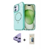 MARSİLYAN™- iPhone 11 Kılıf Kıvılcım Form Prime - Siyah 6D Mat Seramik Hayalet Nano Ekran Koruyucu + Mor Raze Metal Kamera Lens