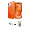 MARSİLYAN™- iPhone 11 Kılıf Kıvılcım Form Prime - Siyah 6D Mat Seramik Hayalet Nano Ekran Koruyucu + Pers Alüminyum Kamera Lens - GD