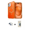 MARSİLYAN™- iPhone 11 Kılıf Kıvılcım Form Prime - Siyah 6D Mat Seramik Hayalet Nano Ekran Koruyucu + Pers Alüminyum Kamera Lens - LT