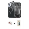 MARSİLYAN™- iPhone 11 Kılıf Kıvılcım Form Prime - Siyah 6D Mat Seramik Hayalet Nano Ekran Koruyucu + Pers Alüminyum Kamera Lens - KI