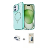 MARSİLYAN™- iPhone 11 Kılıf Kıvılcım Form Prime - Siyah 6D Mat Seramik Hayalet Nano Ekran Koruyucu + Pers Alüminyum Kamera Lens - LT