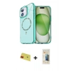 MARSİLYAN™- iPhone 11 Kılıf Kıvılcım Form Prime - Siyah 6D Mat Seramik Hayalet Nano Ekran Koruyucu + Rainbow Kamera Lens Koruma Cam - KI