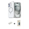 MARSİLYAN™- iPhone 11 Kılıf Kıvılcım Form Prime - Siyah 6D Mat Seramik Hayalet Nano Ekran Koruyucu + Renkli Kamera Lens Koruma Cam - SI