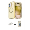 MARSİLYAN™- iPhone 11 Kılıf Kıvılcım Form Prime - Siyah 6D Mat Seramik Hayalet Nano Ekran Koruyucu + Renkli Kamera Lens Koruma Cam - YL