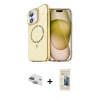 MARSİLYAN™- iPhone 11 Kılıf Kıvılcım Form Prime - Siyah 6D Mat Seramik Hayalet Nano Ekran Koruyucu + Pers Alüminyum Kamera Lens - YL
