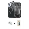 MARSİLYAN™- iPhone 11 Kılıf Kıvılcım Form Prime - Siyah 6D Mat Seramik Hayalet Nano Ekran Koruyucu + Pers Alüminyum Kamera Lens - YL