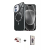 MARSİLYAN™- iPhone 11 Kılıf Kıvılcım Form Prime - Siyah Bilvis 3D Cam Ekran Koruyucu + Pers Alüminyum Kamera Lens - KI