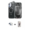 MARSİLYAN™- iPhone 11 Kılıf Kıvılcım Form Prime - Siyah Bilvis 3D Cam Ekran Koruyucu + Pers Alüminyum Kamera Lens - LT