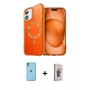 MARSİLYAN™- iPhone 11 Kılıf Kıvılcım Form Prime - Siyah Bilvis 3D Cam Ekran Koruyucu + Neon Fosforlu Kamera Lens - YL