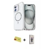 MARSİLYAN™- iPhone 11 Kılıf Kıvılcım Form Prime - Siyah Bilvis 3D Cam Ekran Koruyucu + Rainbow Kamera Lens Koruma Cam - KI