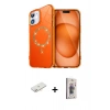 MARSİLYAN™- iPhone 11 Kılıf Kıvılcım Form Prime - Siyah Bilvis 3D Cam Ekran Koruyucu + Yeşil Renkli Kamera Lens Koruma Cam
