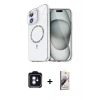 MARSİLYAN™- iPhone 11 Kılıf Kıvılcım Form Prime - Siyah Bilvis 3D Mat Cam Ekran Koruyucu + PVD Metal Kamera Lens - MI