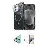 MARSİLYAN™- iPhone 11 Kılıf Kıvılcım Form Prime - Siyah Bilvis 3D Mat Cam Ekran Koruyucu + Raze Metal Kamera Lens - MI