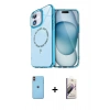 MARSİLYAN™- iPhone 11 Kılıf Kıvılcım Form Prime - Siyah Bilvis 3D Mat Cam Ekran Koruyucu + Neon Fosforlu Kamera Lens - TU