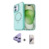 MARSİLYAN™- iPhone 11 Kılıf Kıvılcım Form Prime - Siyah Bilvis 3D Mat Cam Ekran Koruyucu + Raze Metal Kamera Lens - MR